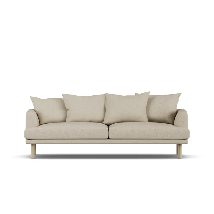 Sjövik soffa - Bern Beige 0341-vitoljad ek, 3-sits - 1898