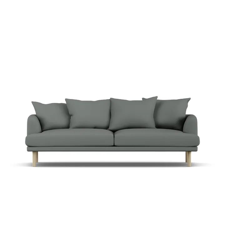 Sjövik soffa - Caleido Grey 1240-vitoljad ek, 3-sits - 1898