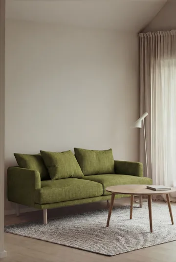 Sjövik soffa - Luiza Green 3975-vitoljad ek, 2,5-sits - 1898
