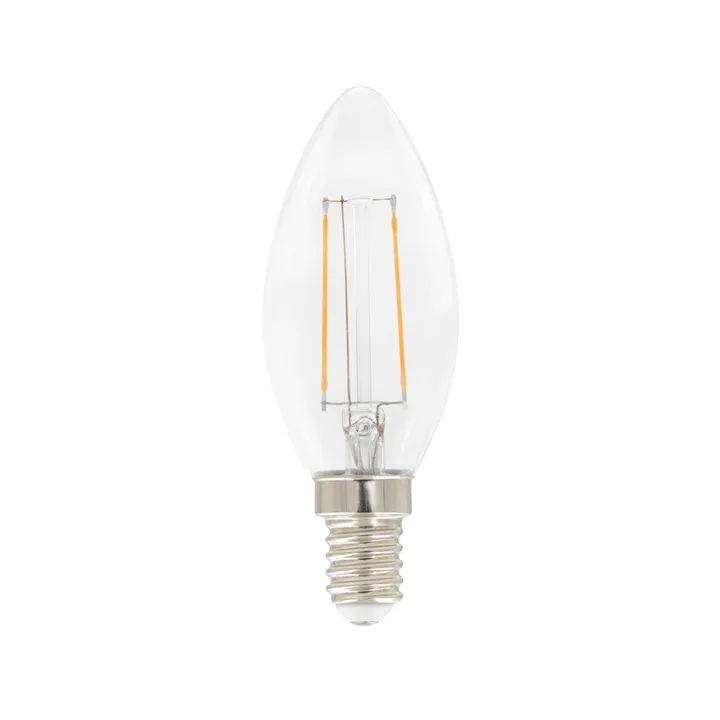 Airam Filament LED- kronljus C35 ljuskälla - klar, dimbar e14, 3w - Airam