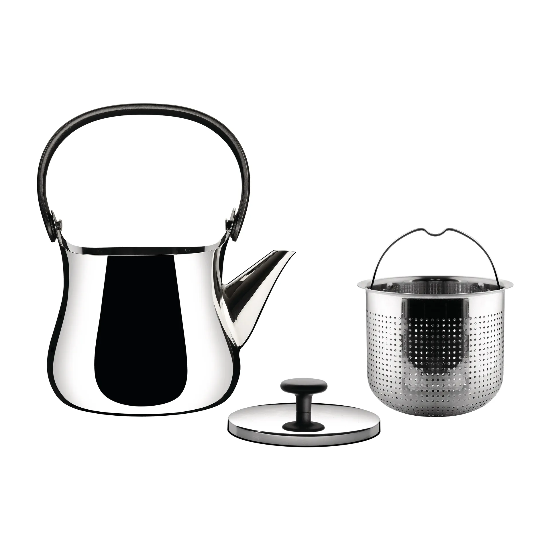 Cha vattenkokare, Rostfritt stål Alessi