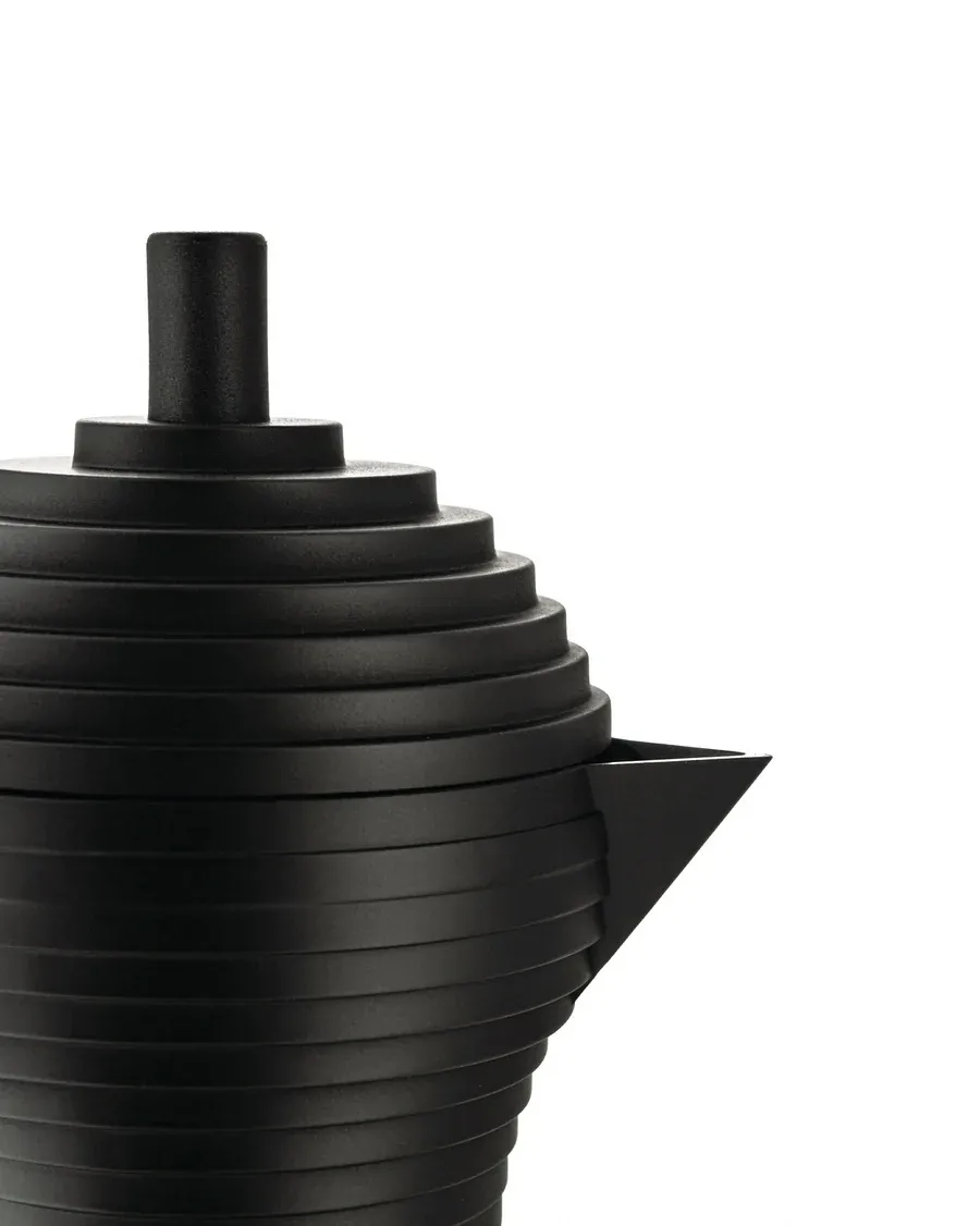 Pulcina espressobryggare svart, 30 cl, 6 koppar Alessi