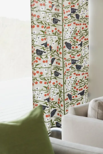 Körsbärsträdgården tyg - Beige - Almedahls