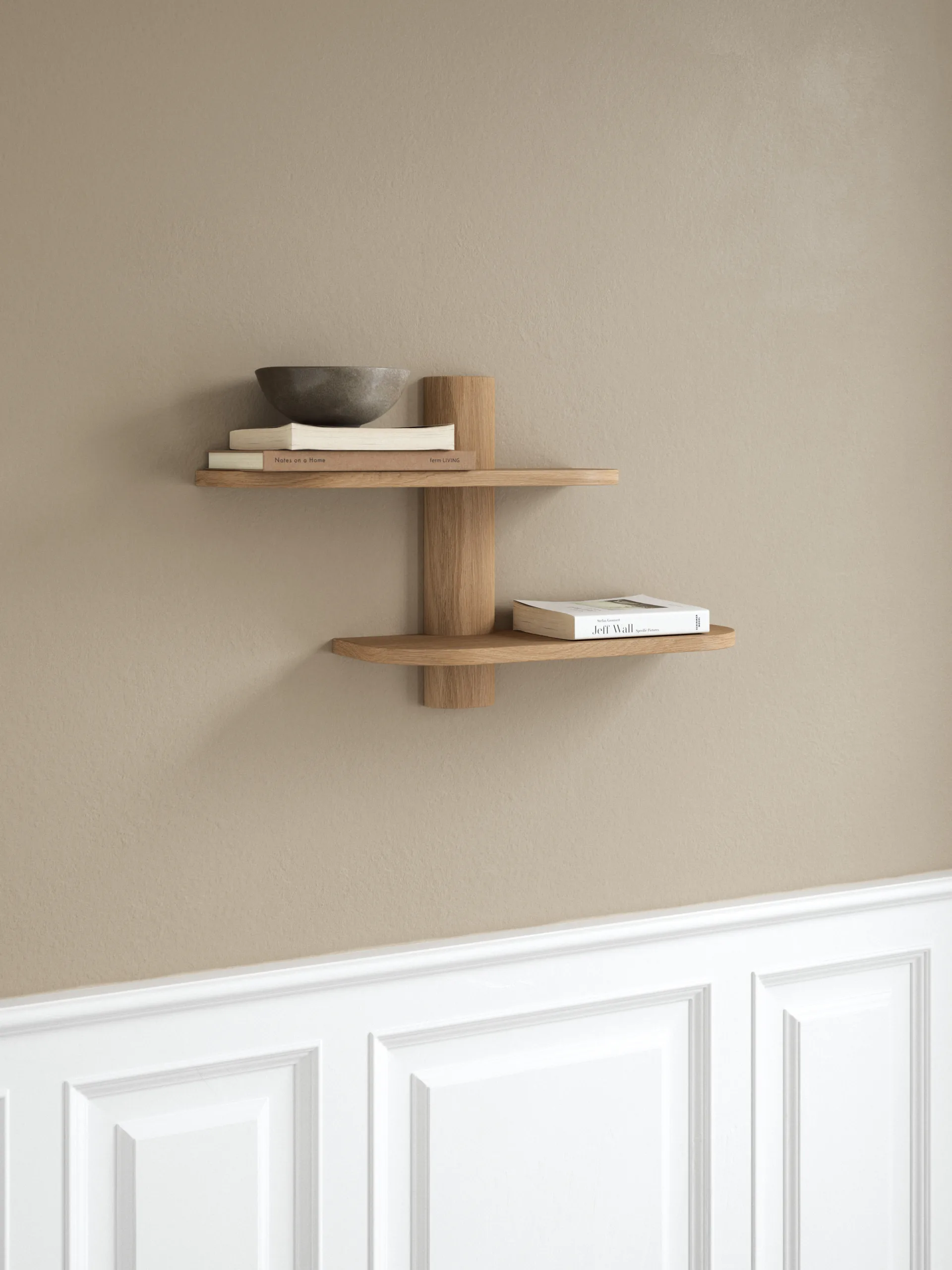 Bend vägghylla, Oak, 50x18x40 cm Andersen Furniture