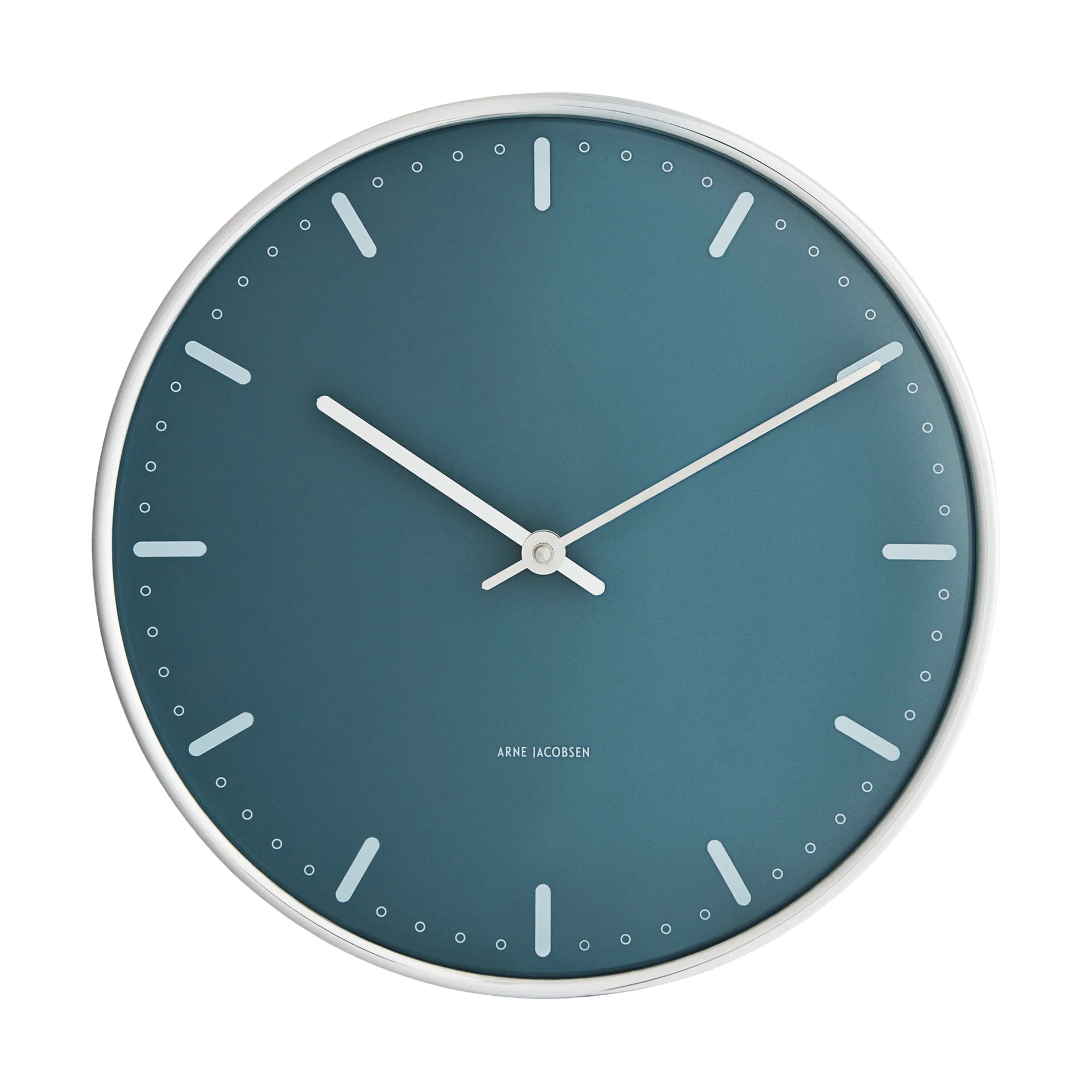 Arne Jacobsen City Hall klocka, Blå, Ø29 cm Arne Jacobsen Clocks