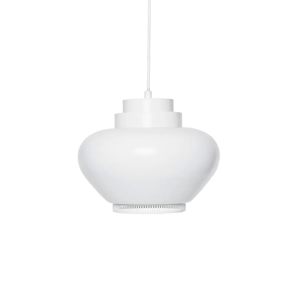 A333 turnip pendel, Vit pulverlackad-Vit Artek
