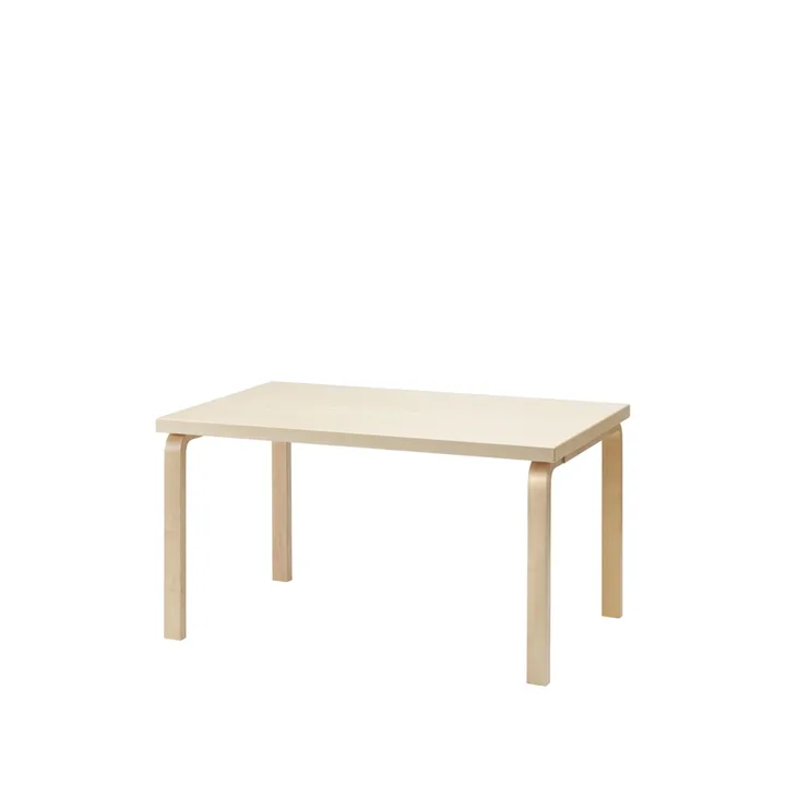 Aalto 82B matbord - Naturlackerad björk-Björkben - Artek