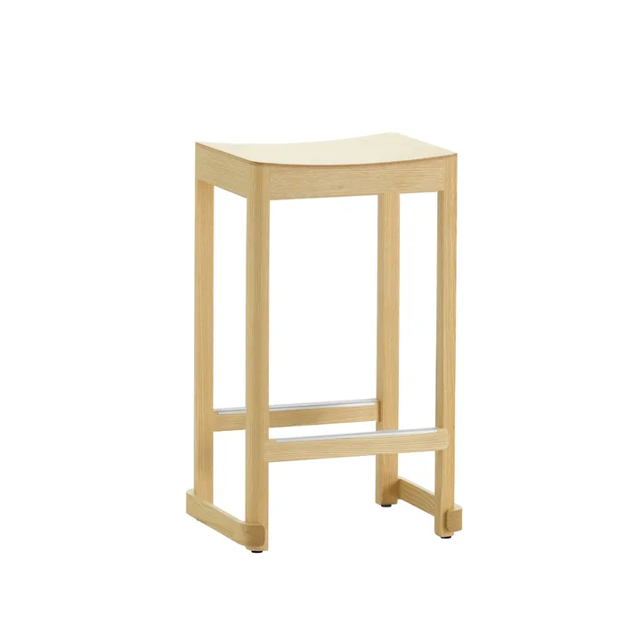 Atelier barpall - Naturlackerad ask-H65 cm - Artek
