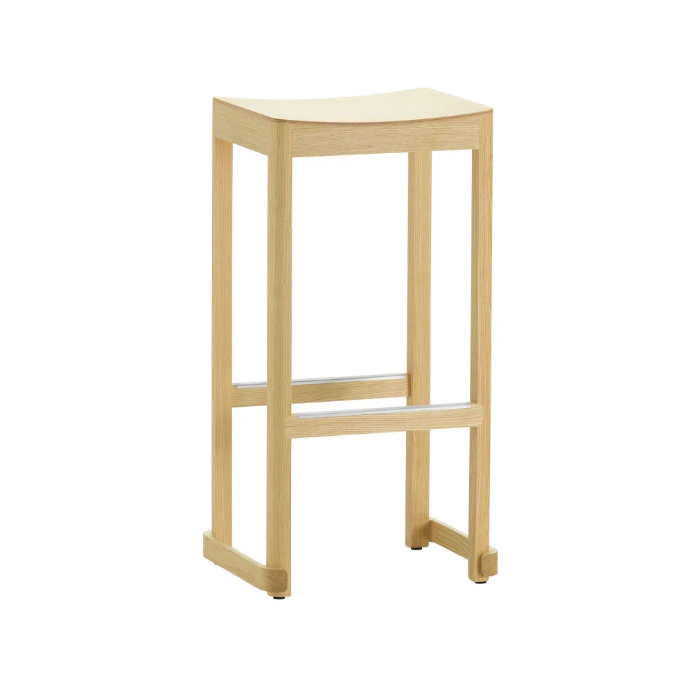 Atelier barpall, Naturlackerad ask-H75 cm Artek
