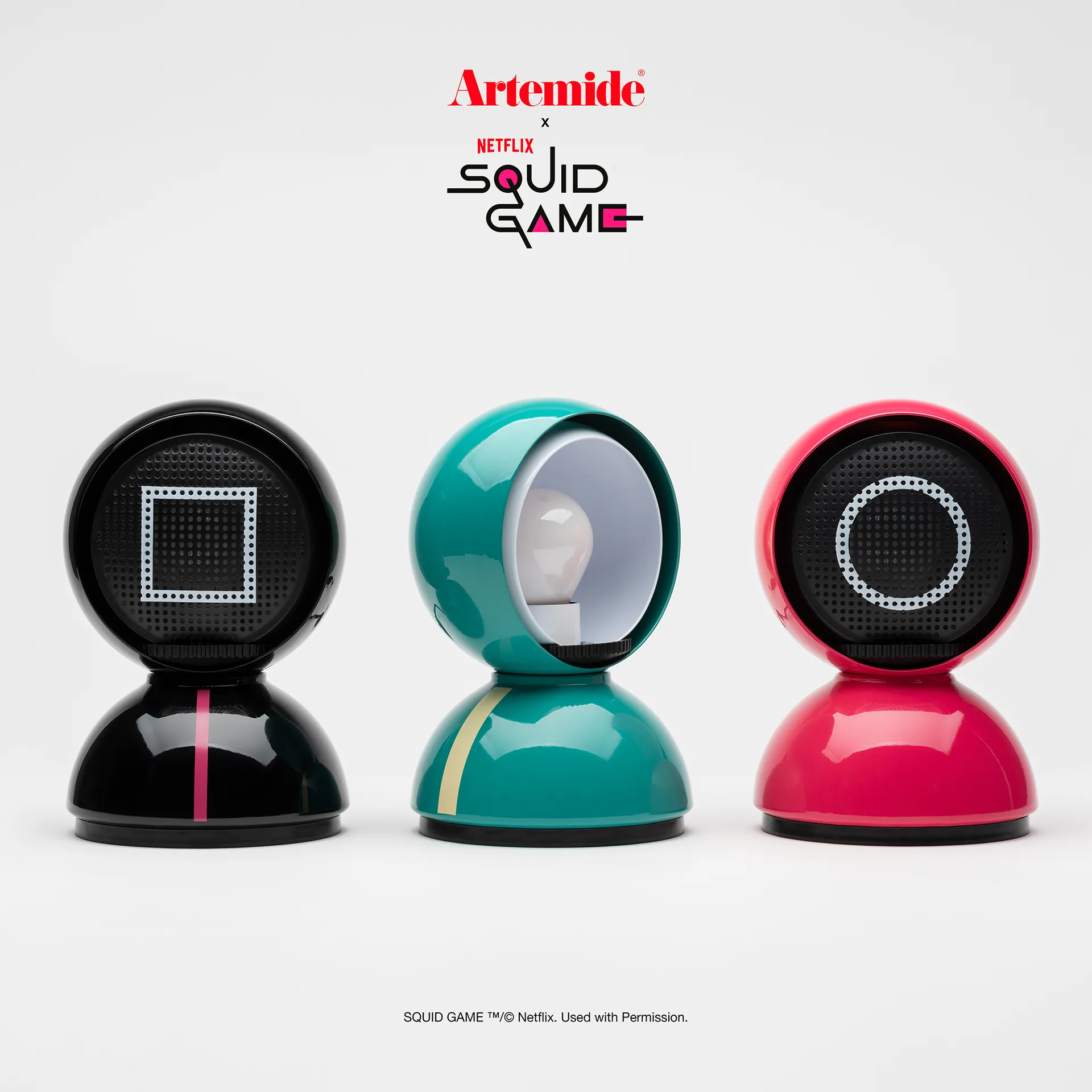Eclisse x Squid Game bordslampa Special Edition, Player Artemide