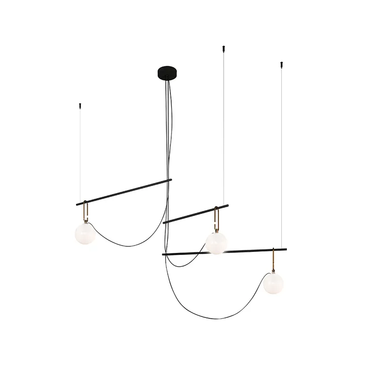 nh S3 14 pendel - Black-brass - Artemide
