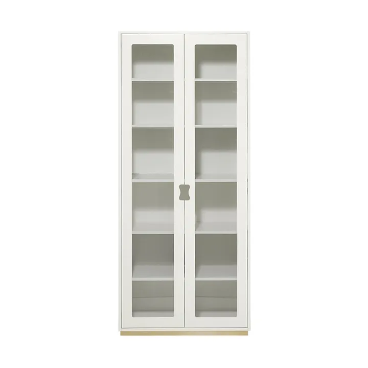Snö F högskåp vitrin - White-Ek, eksockel , dj 30 cm - Asplund