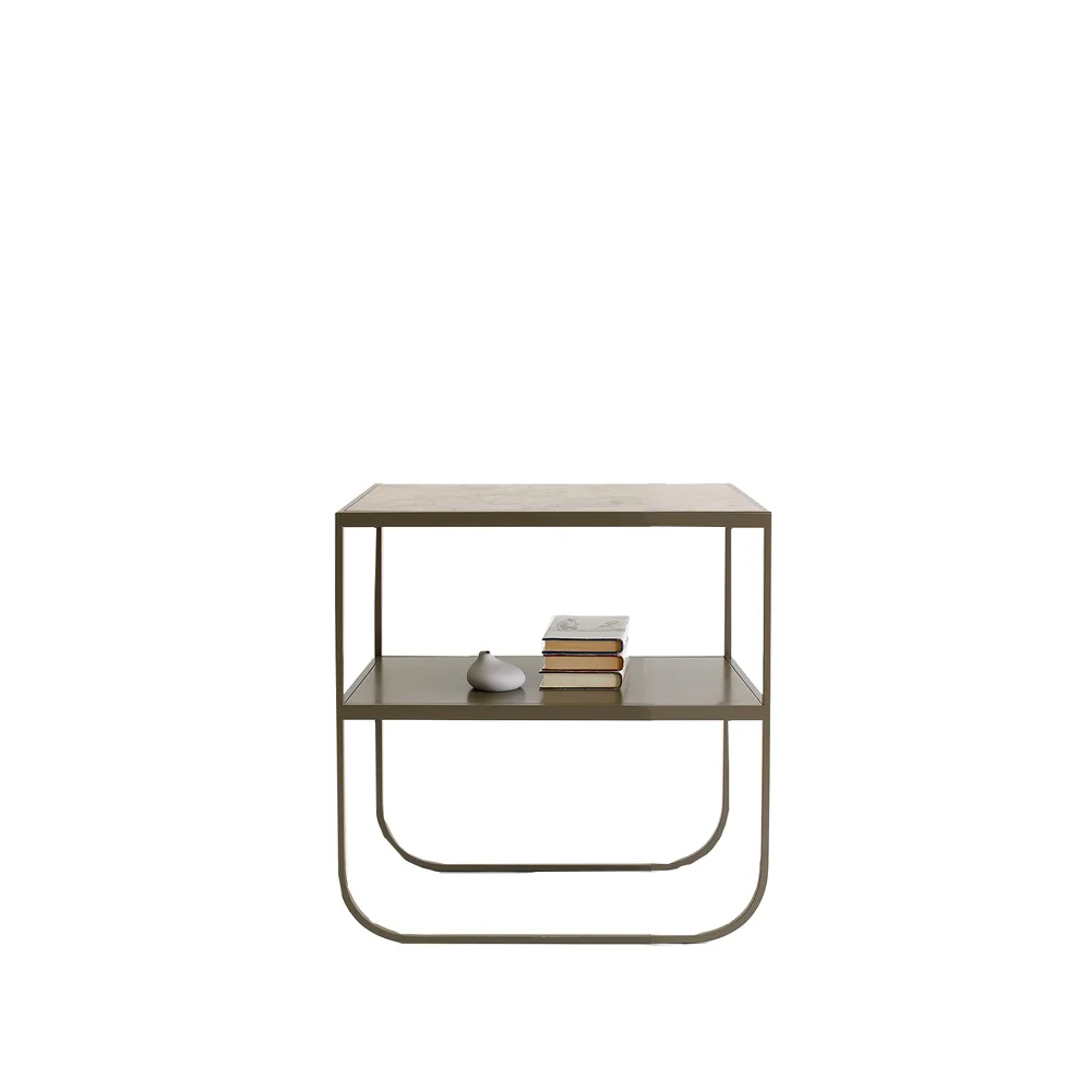Tati console 65 sidobord, kalksten jura, nougat stativ, 65 Asplund