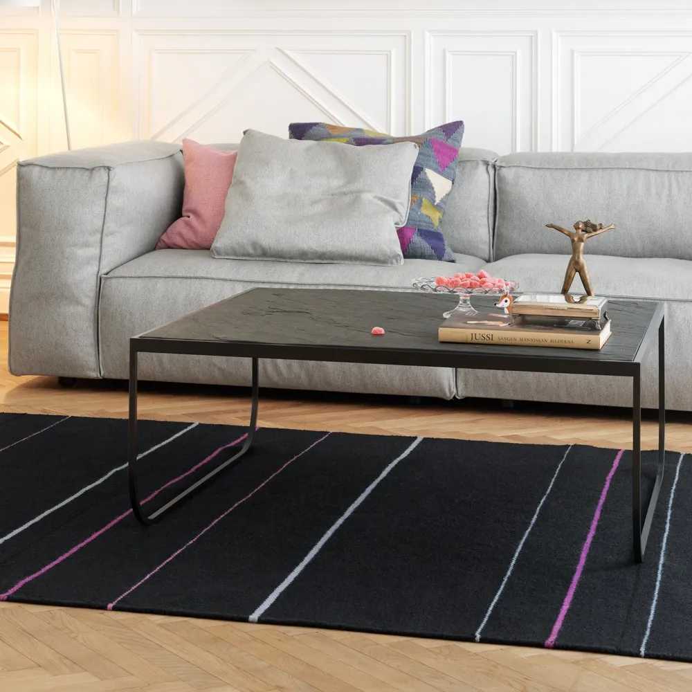Tati High soffbord, glas, 15 vitt stativ Asplund