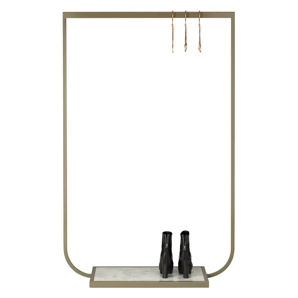 Tati klädhängare, bronze, small, carrara marmor Asplund
