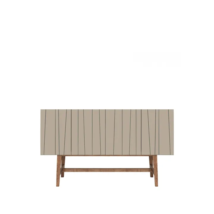 Vass 60 180 sideboard - dark sand, dark smoked oak p6 stativ - Asplund