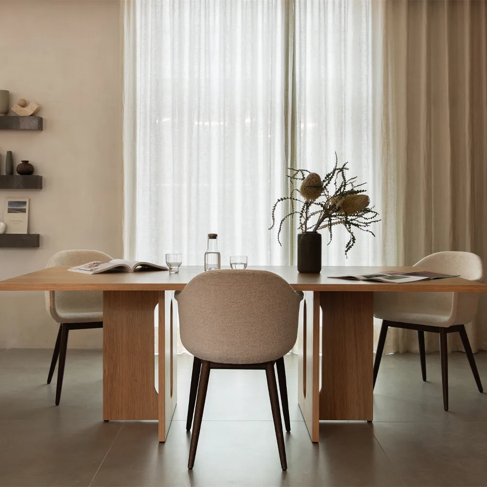 Androgyne Rectangular matbord, natural oak, 278x109 cm Audo Copenhagen