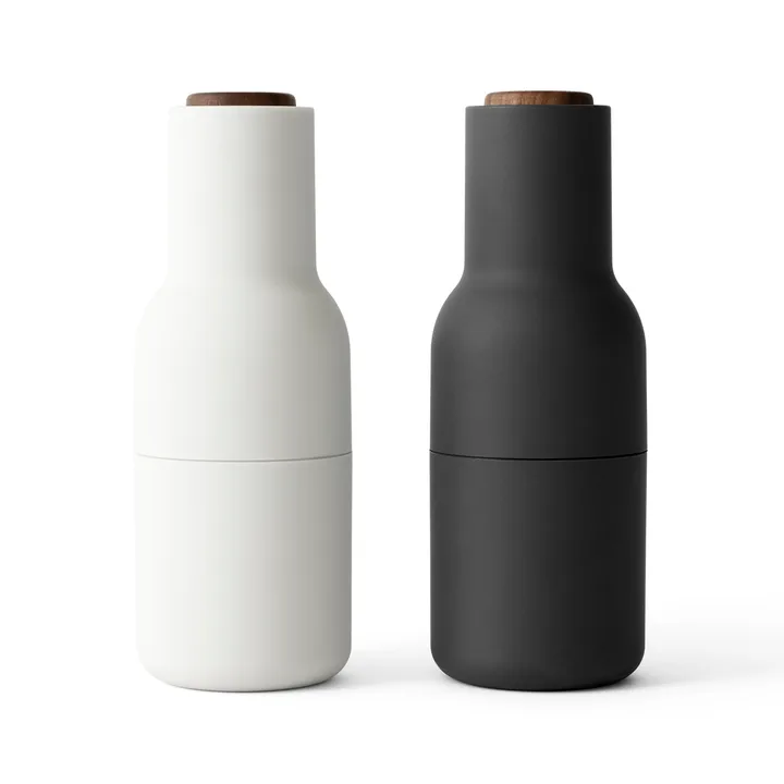 Bottle Grinder kryddkvarn 2-pack - Ash-carbon-valnöt - Audo Copenhagen