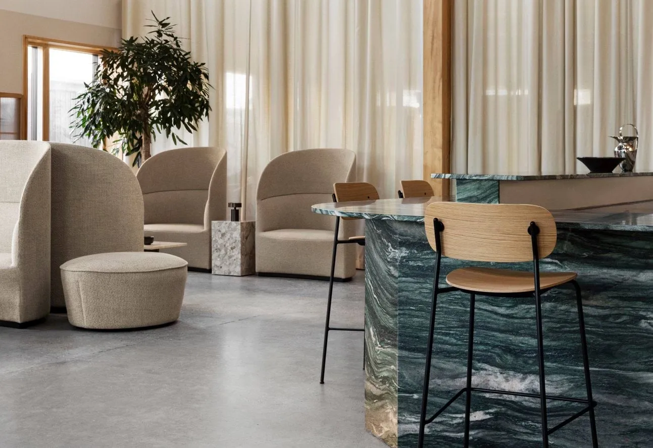 Co Bar Chair barstol, Ek-kromat stål, 75 cm Audo Copenhagen