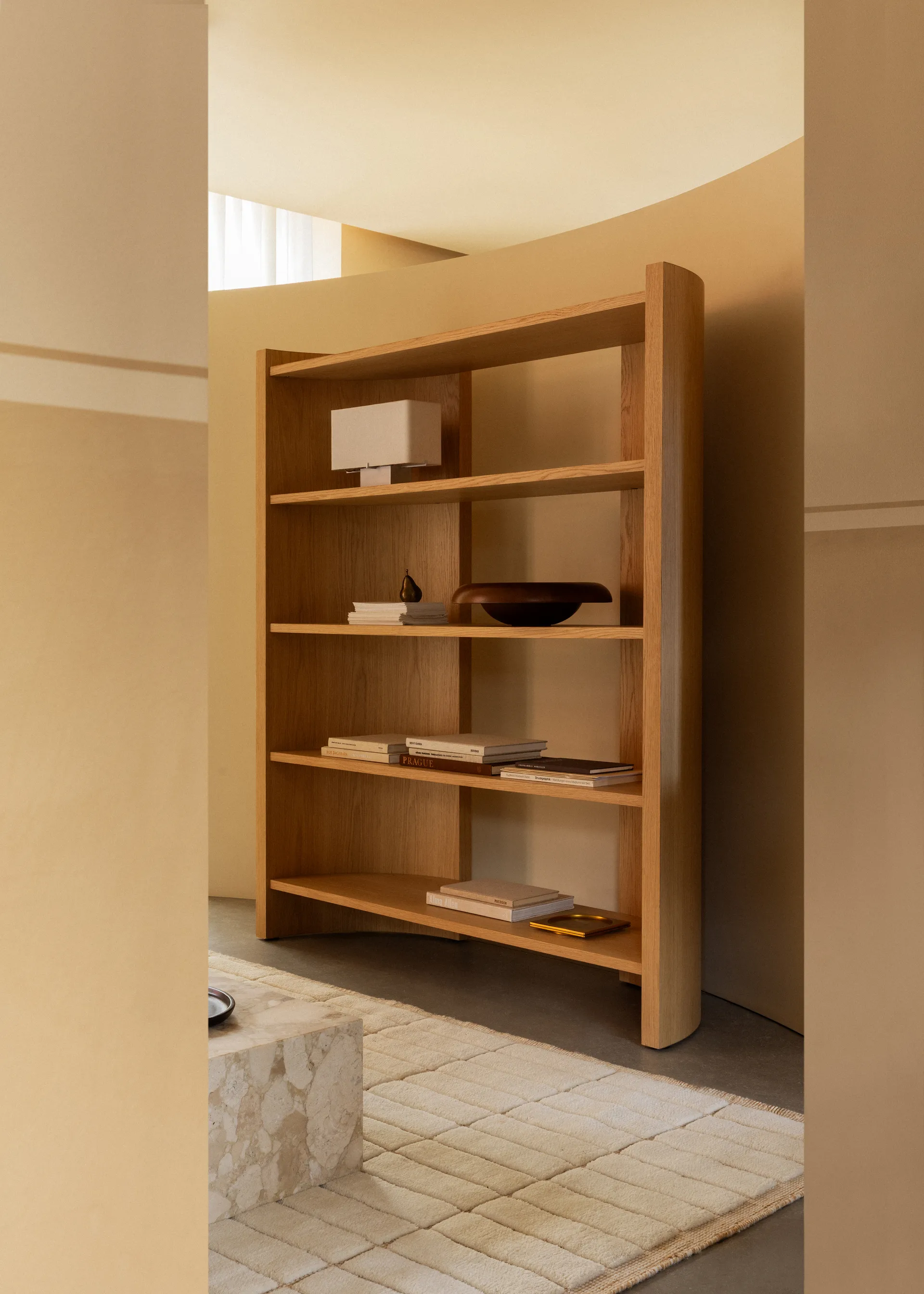 Crescent hylla, Obehandlad ek, 150x173 cm Audo Copenhagen