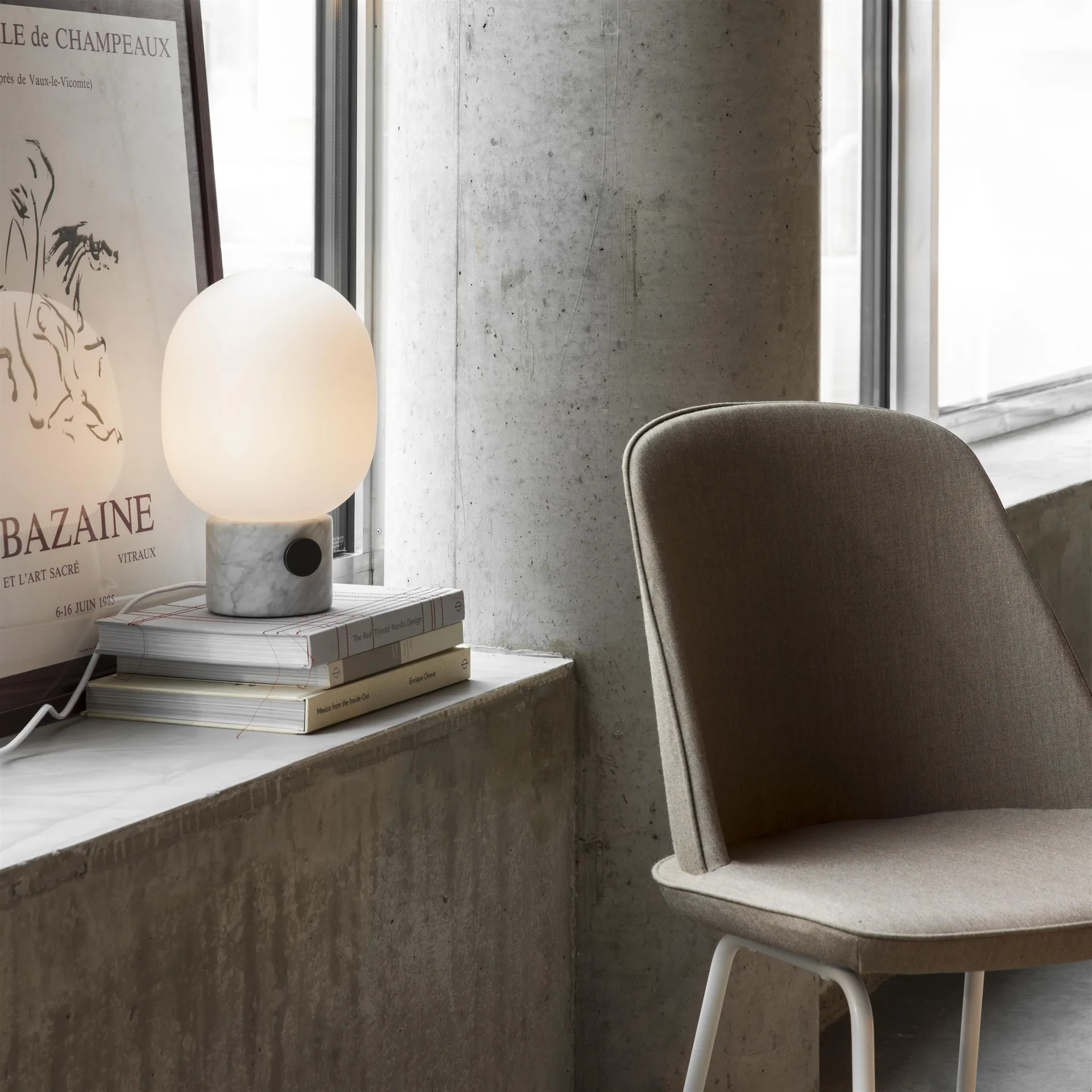 JWDA bordslampa, Marmor, Large Audo Copenhagen