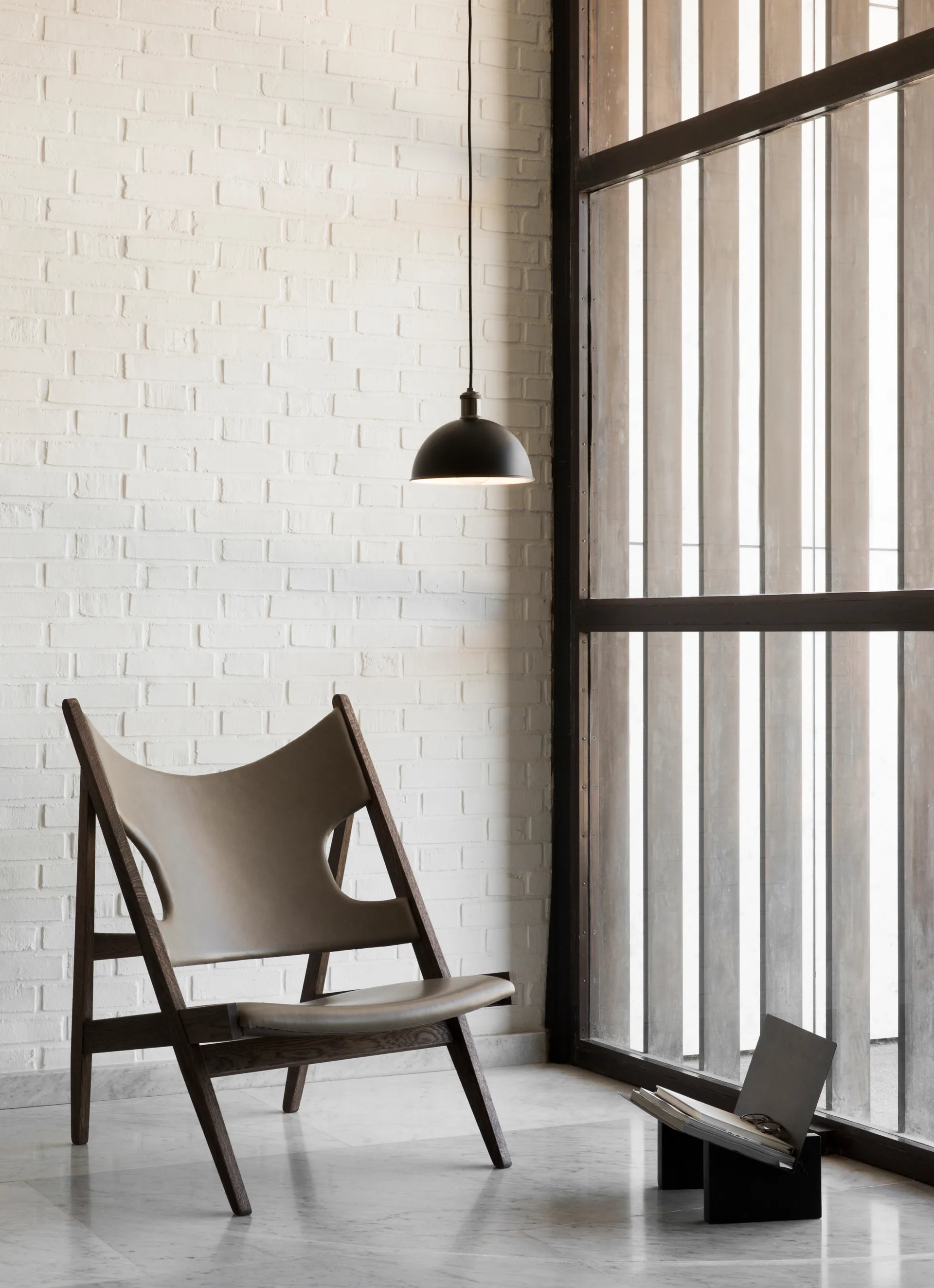 Knitting loungefåtölj, Natural oak-Logan Jasmine Audo Copenhagen