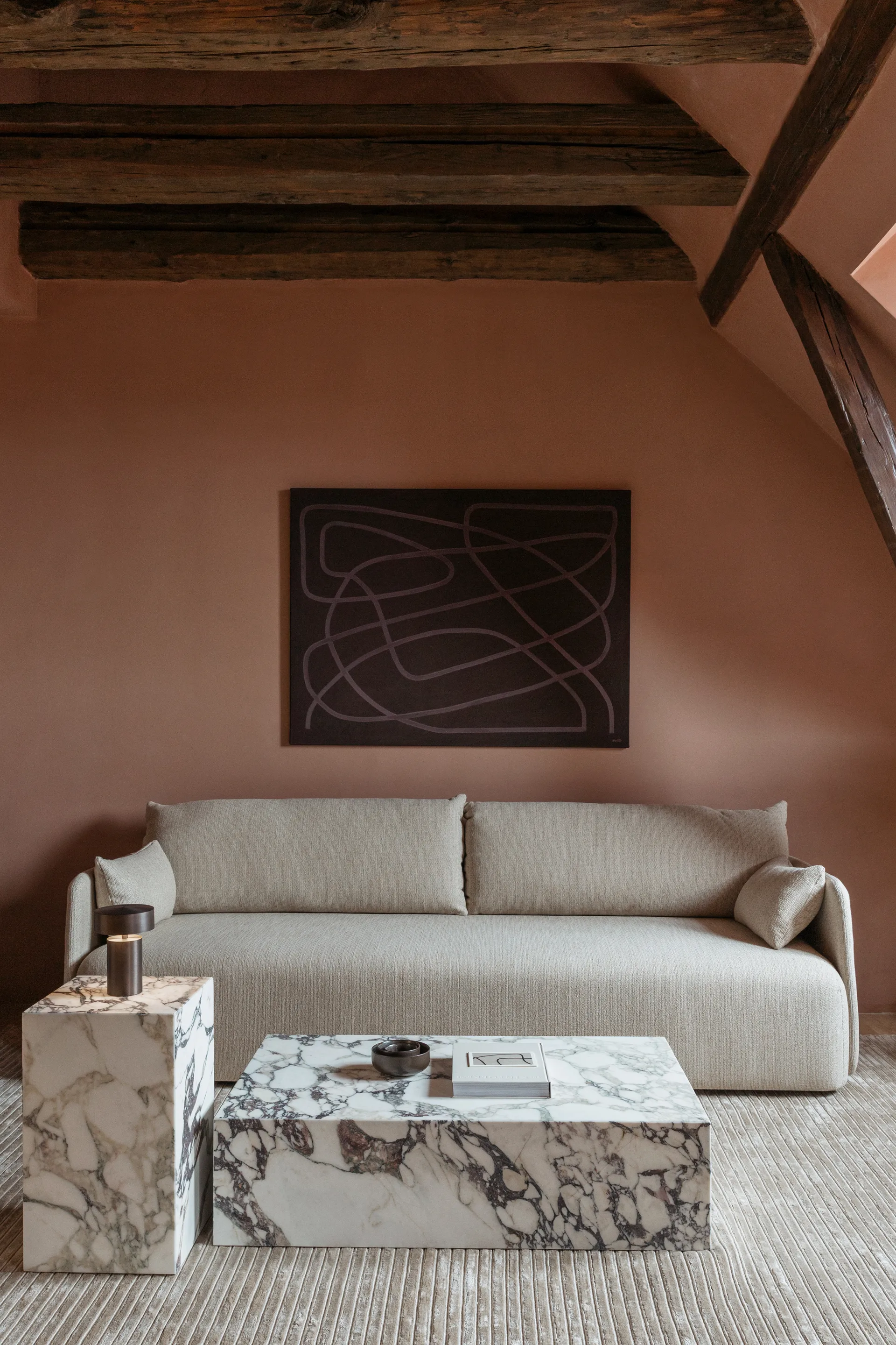 Plinth tall sidobord 30x30x51 cm, Multi rose Audo Copenhagen