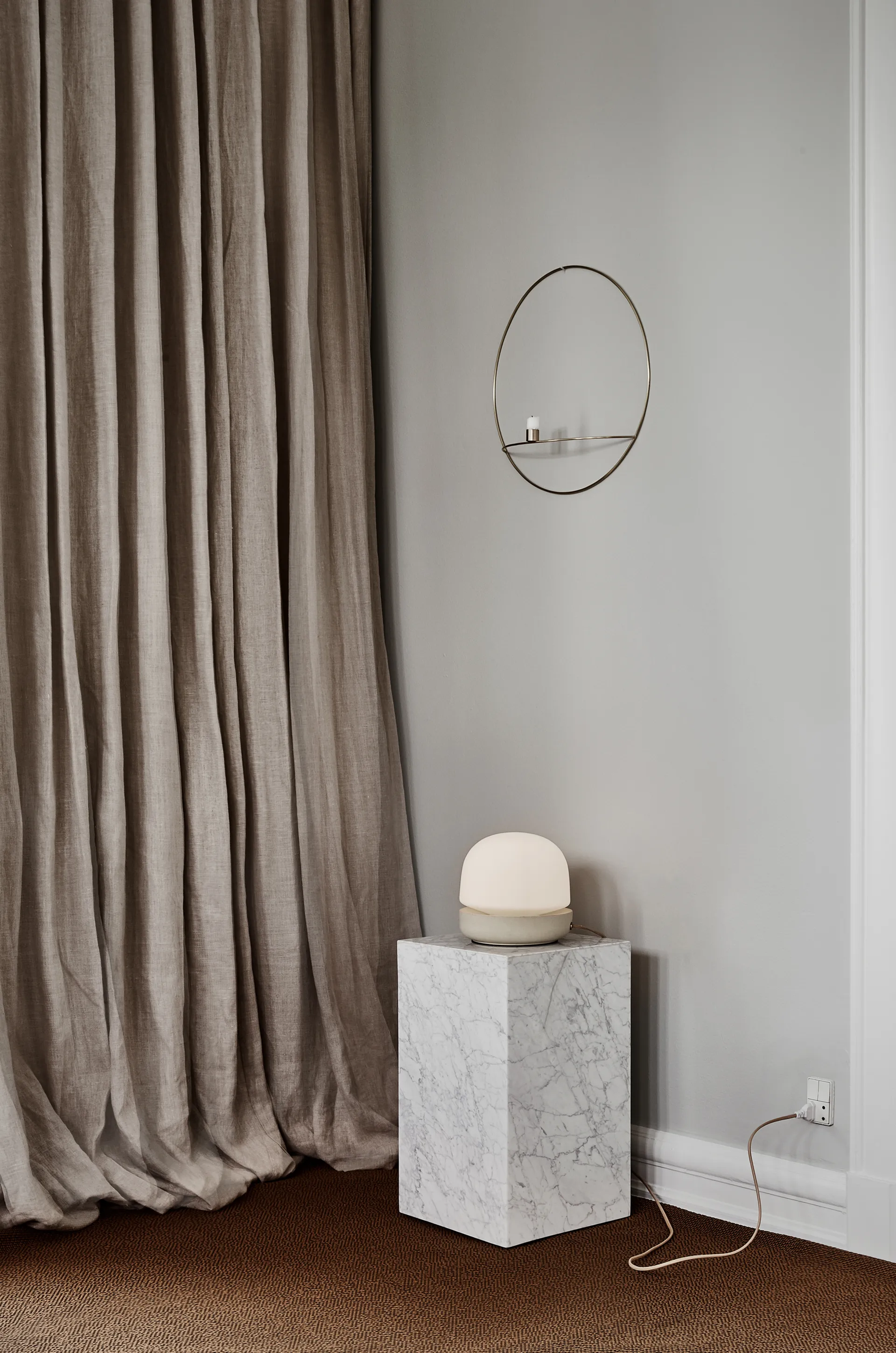 Plinth tall sidobord 30x30x51 cm, White Audo Copenhagen