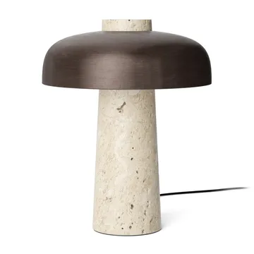 Reverse bordslampa 30 cm - Travertin-bronsad mässing - Audo Copenhagen