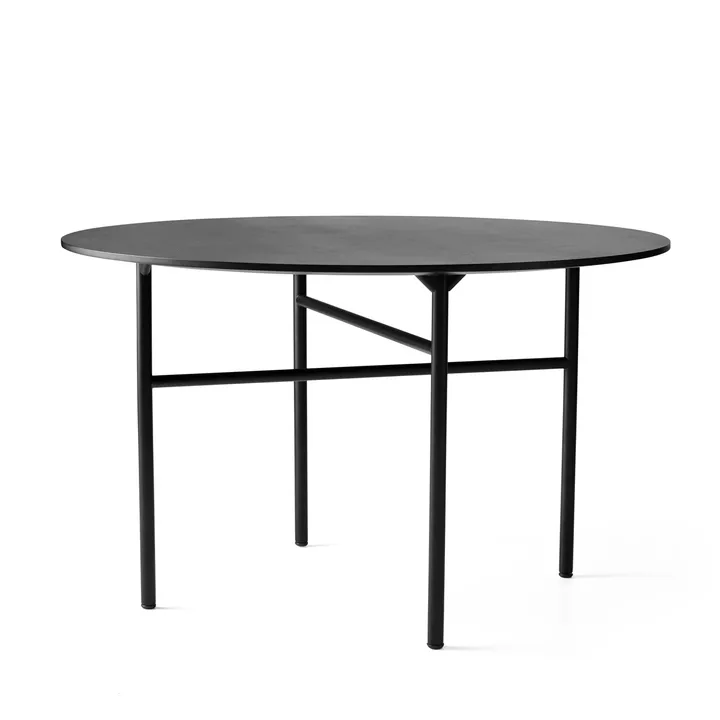 Snaregade bord runt - Svart, Ø120 cm - Audo Copenhagen