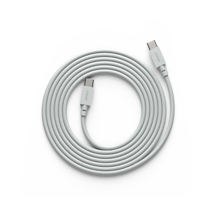 Cable 1 USB-C till USB-C laddningskabel 2 m - Gotland gray - Avolt