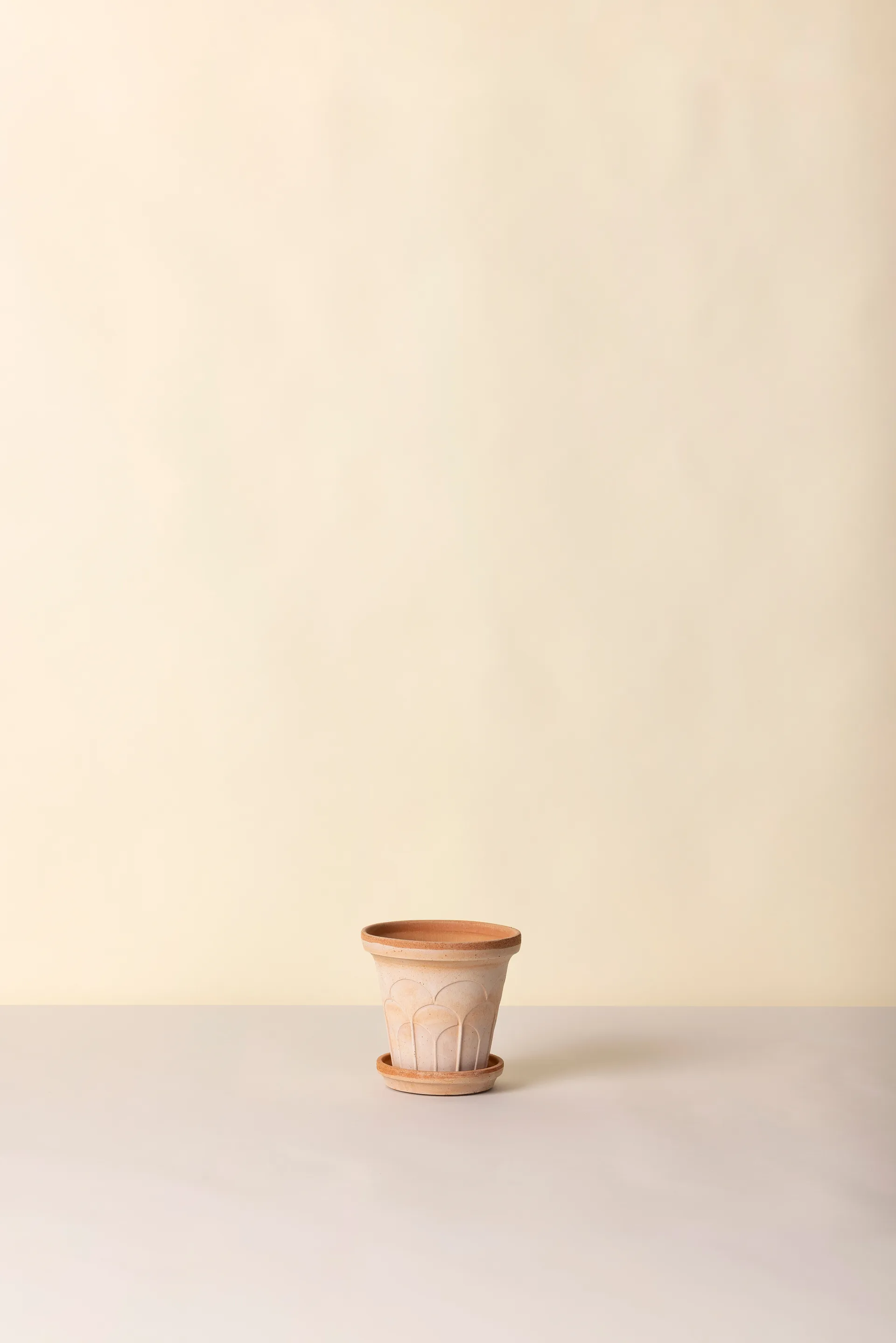 Fleur kruka med fat 2 delar, Rosa, Ø16 cm Bergs Potter