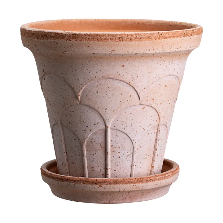 Fleur kruka med fat 2 delar - Rosa, Ø18 cm - Bergs Potter