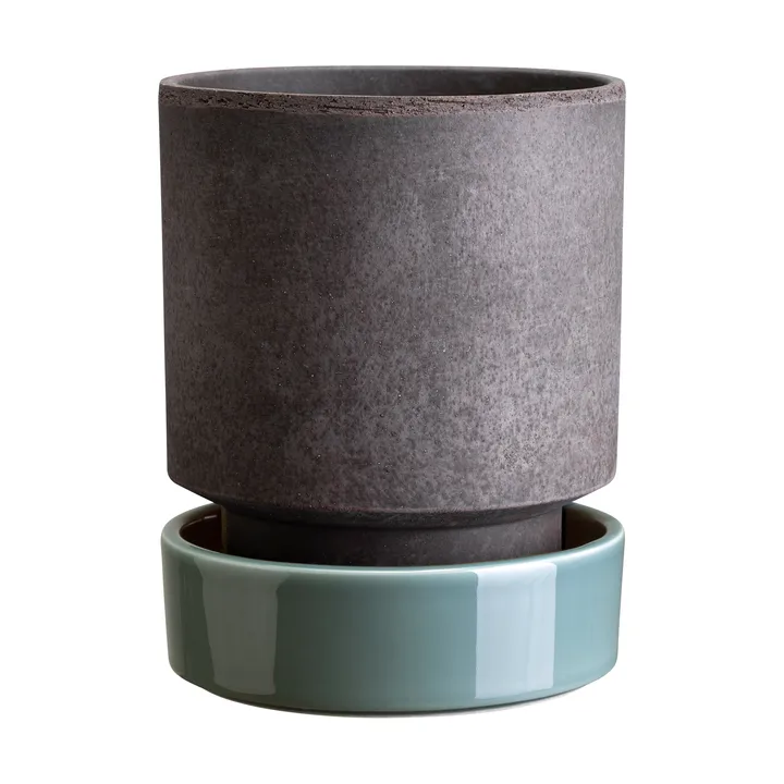 Hoff kruka - Ø14 cm, Raw Grey-Misty Blue - Bergs Potter