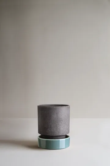 Hoff kruka - Ø14 cm, Raw Grey-Misty Blue - Bergs Potter