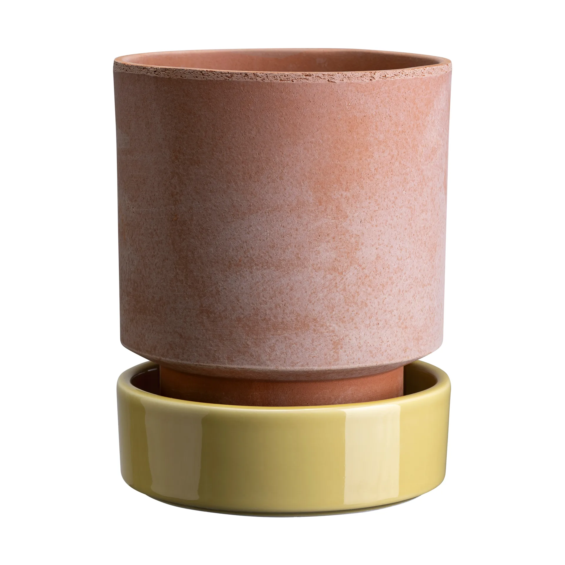 Hoff kruka, Ø16 cm, Raw Rosa-Pale Yellow Bergs Potter