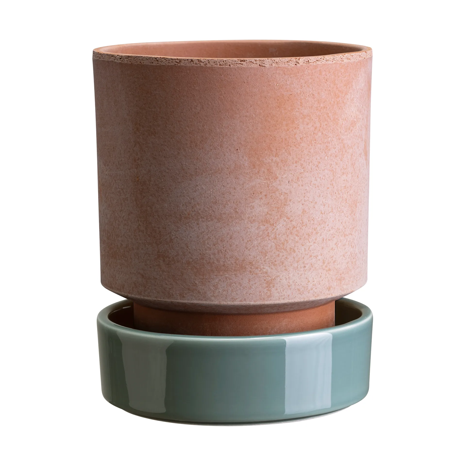 Hoff kruka, Ø18 cm, Raw Rosa-Misty Blue Bergs Potter