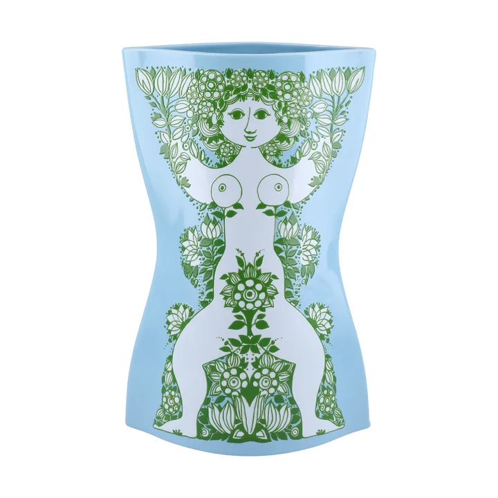 Nina vas - Ljusblå-grön, 28,5 cm - Bjørn Wiinblad