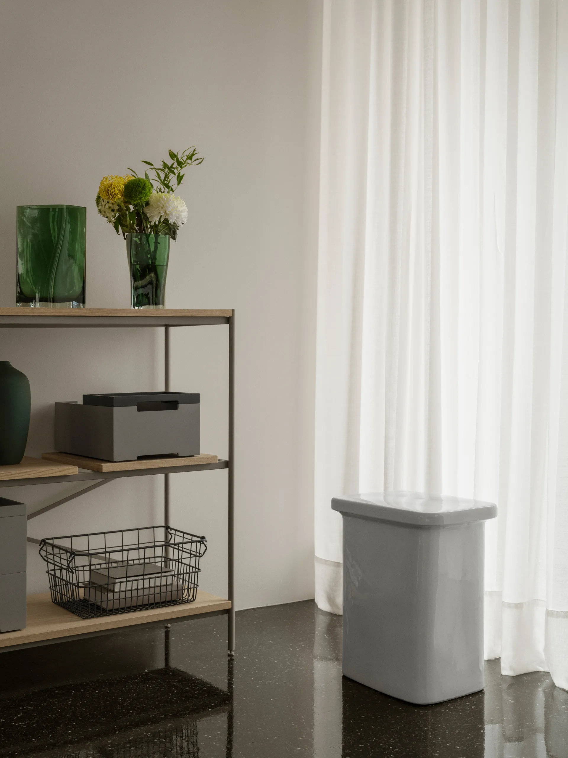 Duasis vas, Agave Green, 21 cm blomus