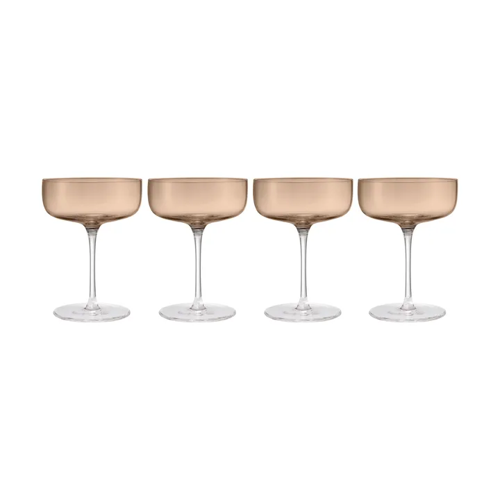 Fuumi champagneglas Coupe 28 cl 4-pack - Coffee-Klar - blomus