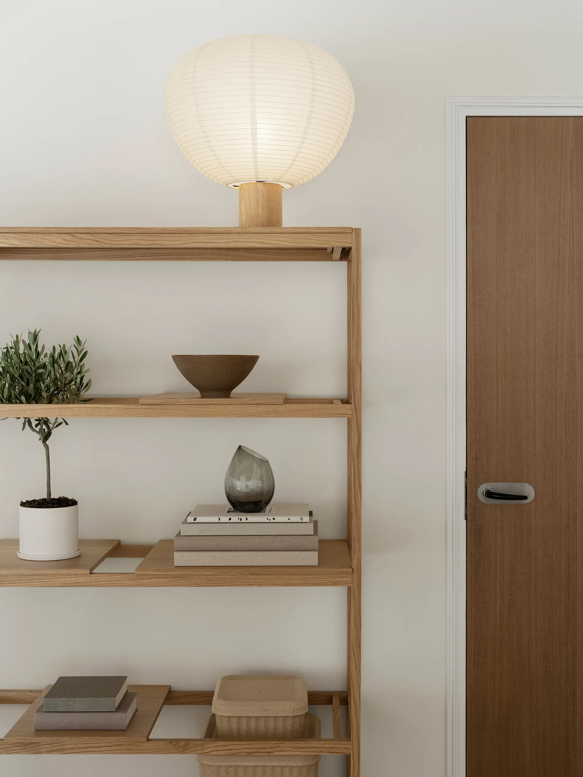 Kami bordslampa, Ek, Ø46 cm blomus