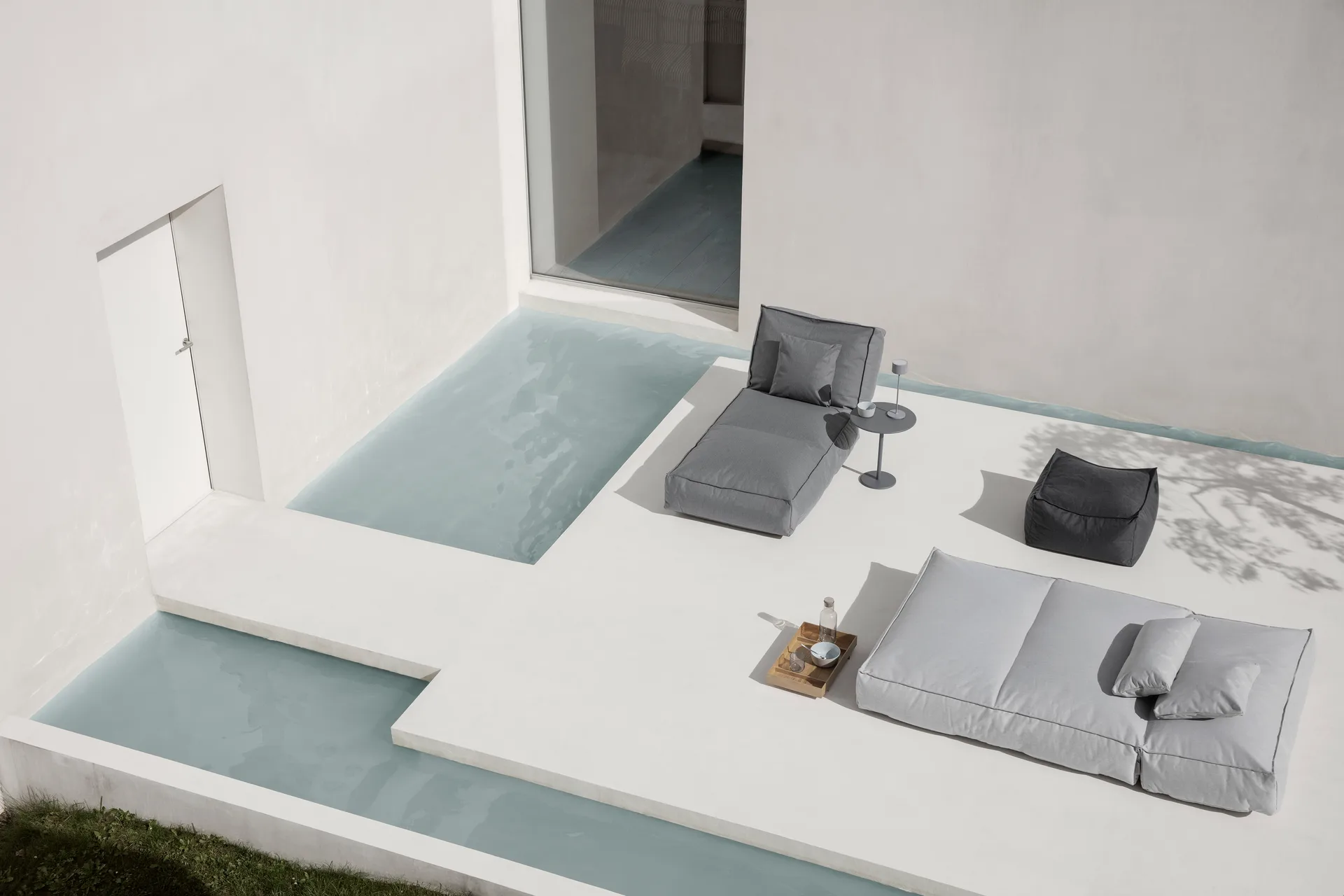 STAY dagbädd sittpuff 190x120 cm, Cloud blomus