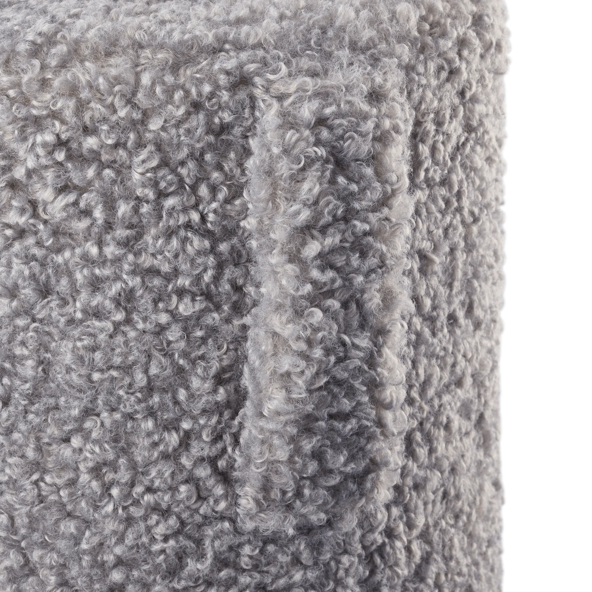Teddy sittpuff, Sharkskin (grå), Ø35x40 cm blomus
