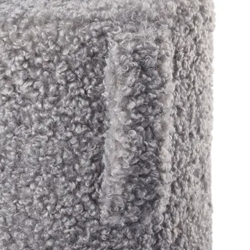 Teddy sittpuff - Sharkskin (grå), Ø35x40 cm - blomus