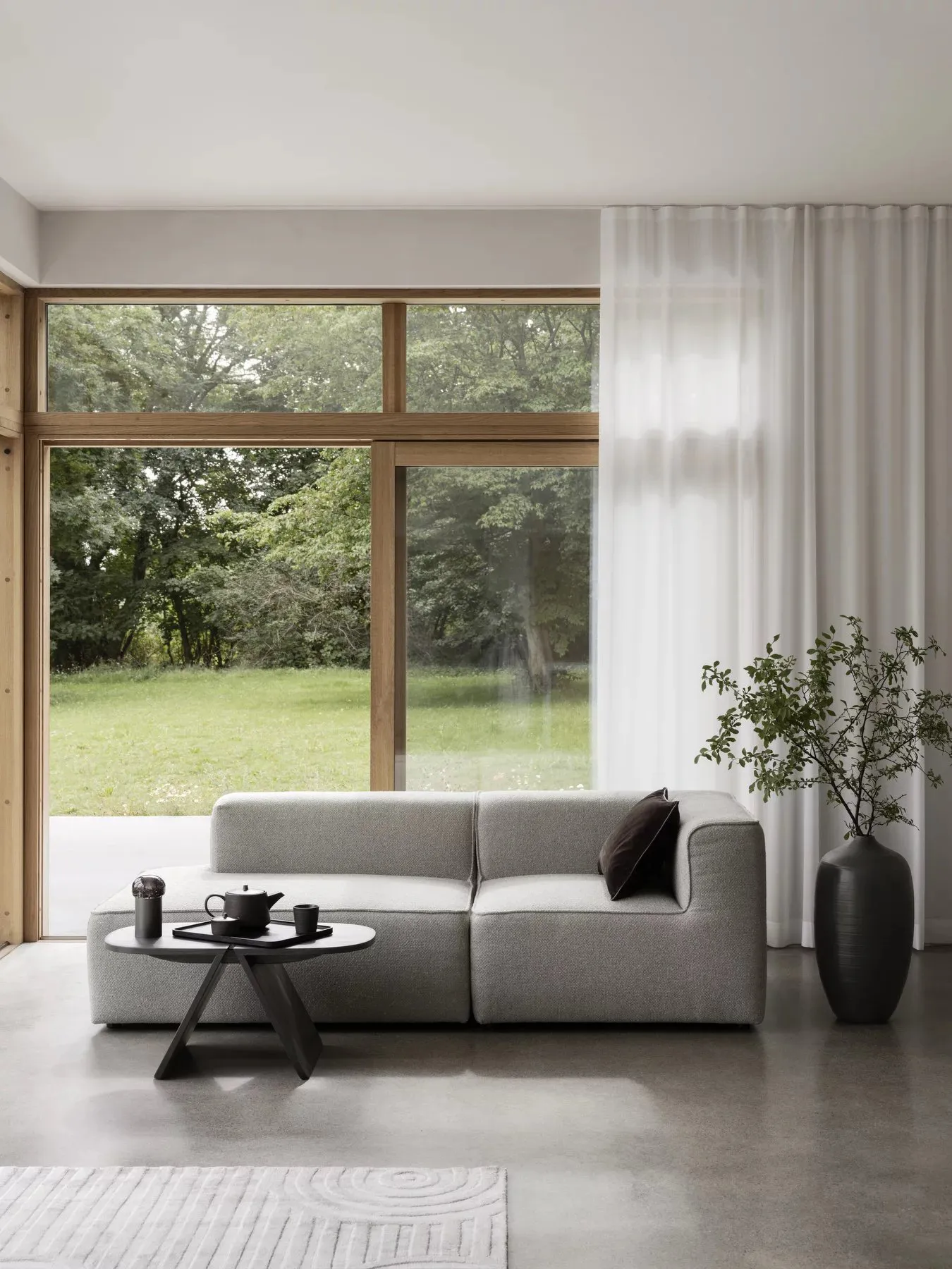 Uzu matta S 140x200 cm, Beige blomus