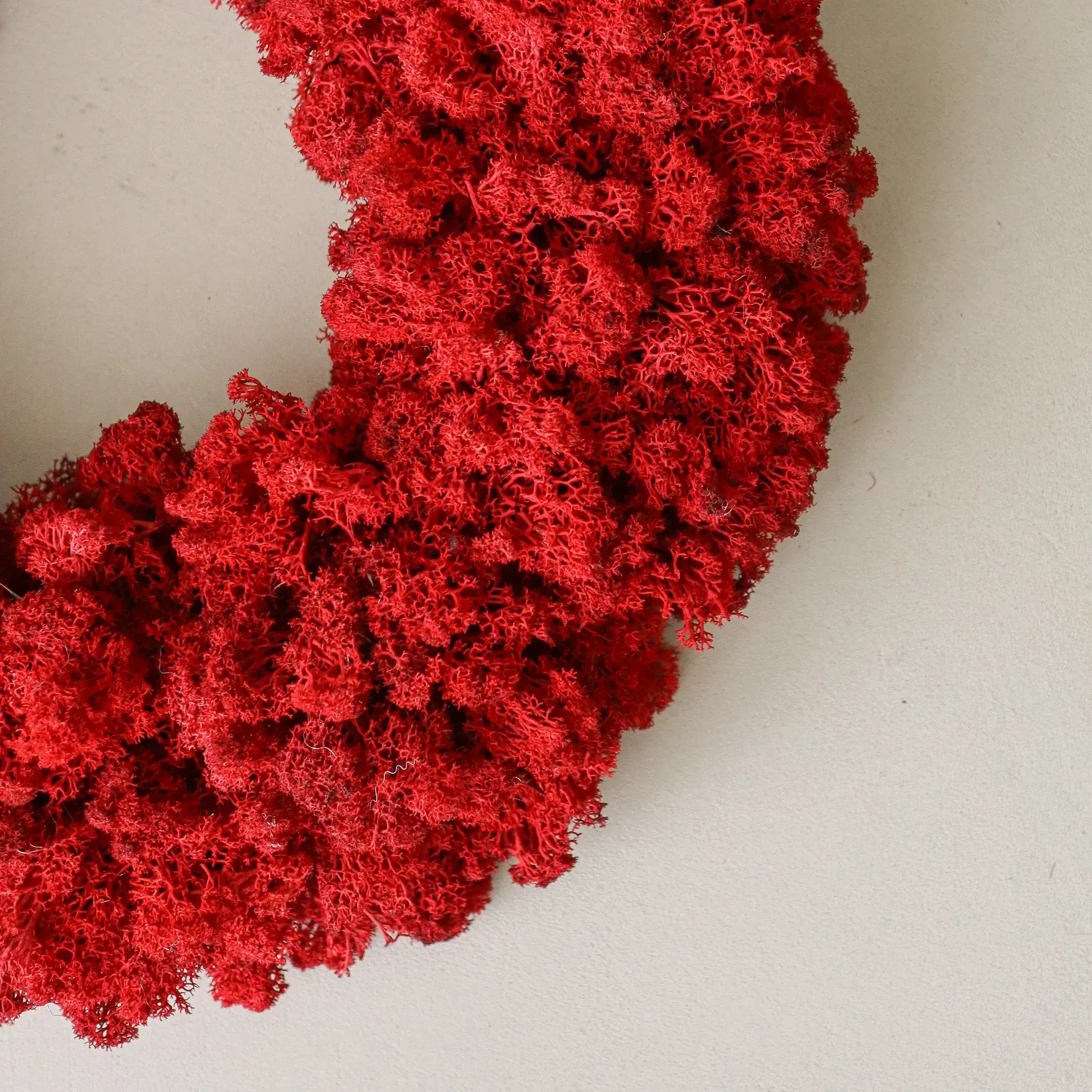 Moss Wreath mosskrans, Red, Ø40 cm Botané
