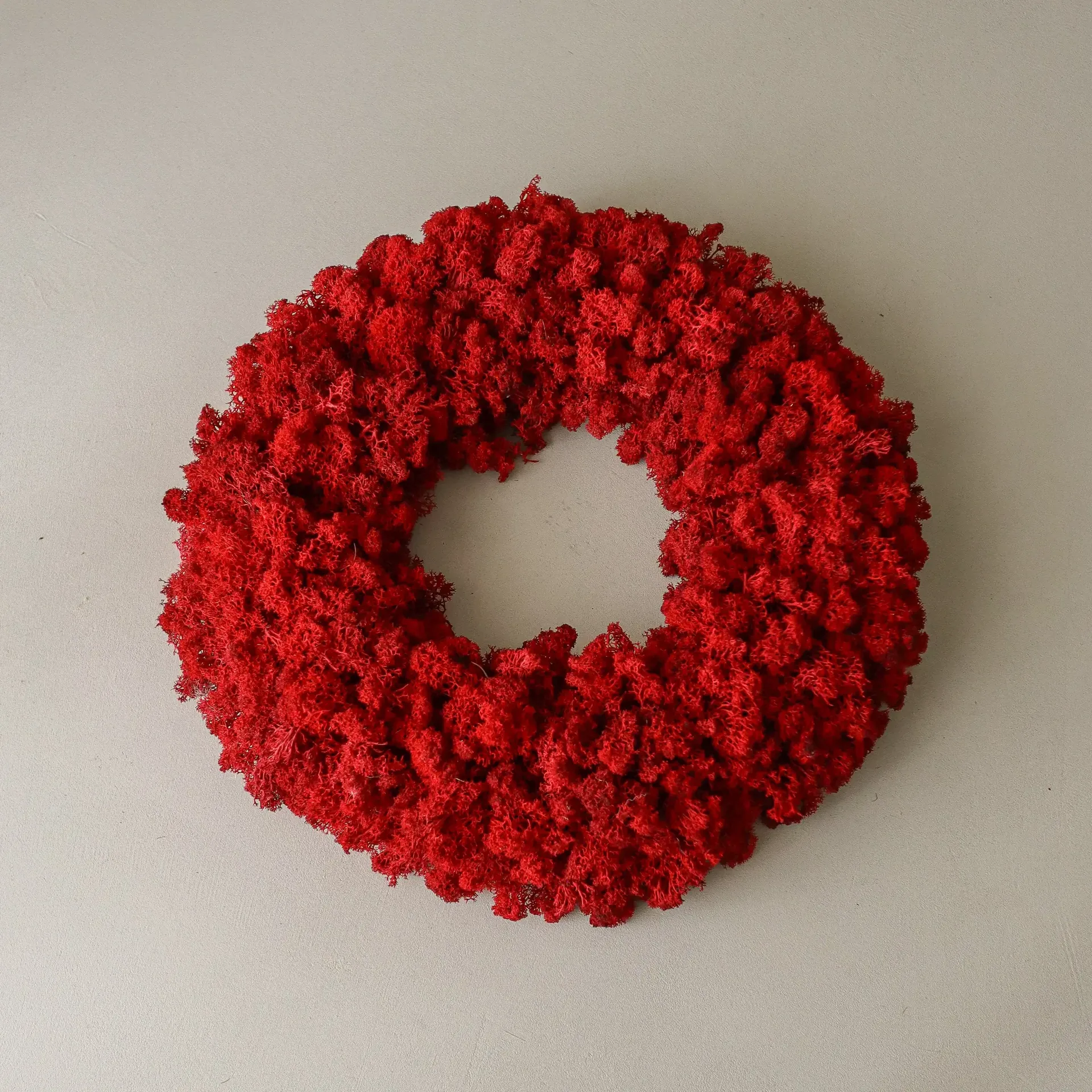 Moss Wreath mosskrans, Red, Ø40 cm Botané