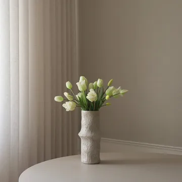 Tulpaner mixad konstgjord bukett - Vit, 20 st - Botané