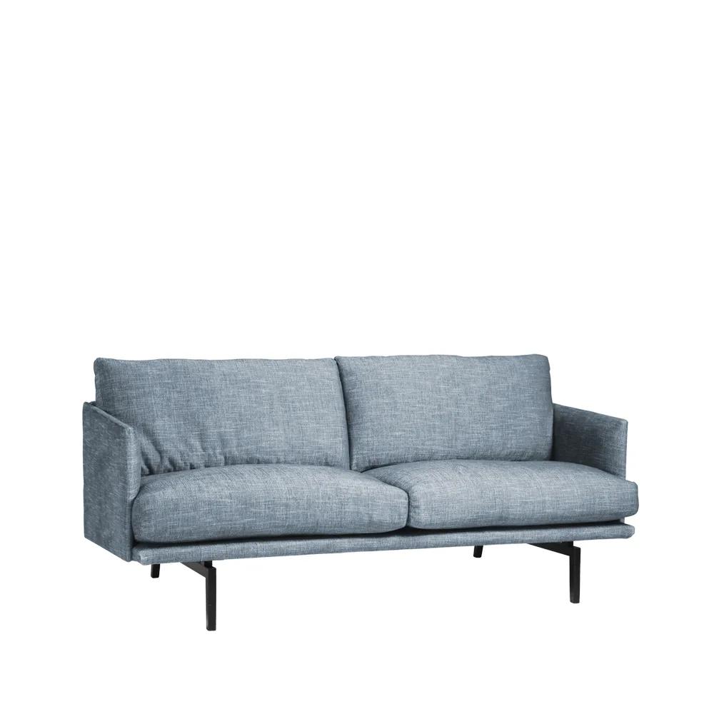 Electra soffa, 3-sits tyg center 102 ljusblå Bröderna Anderssons