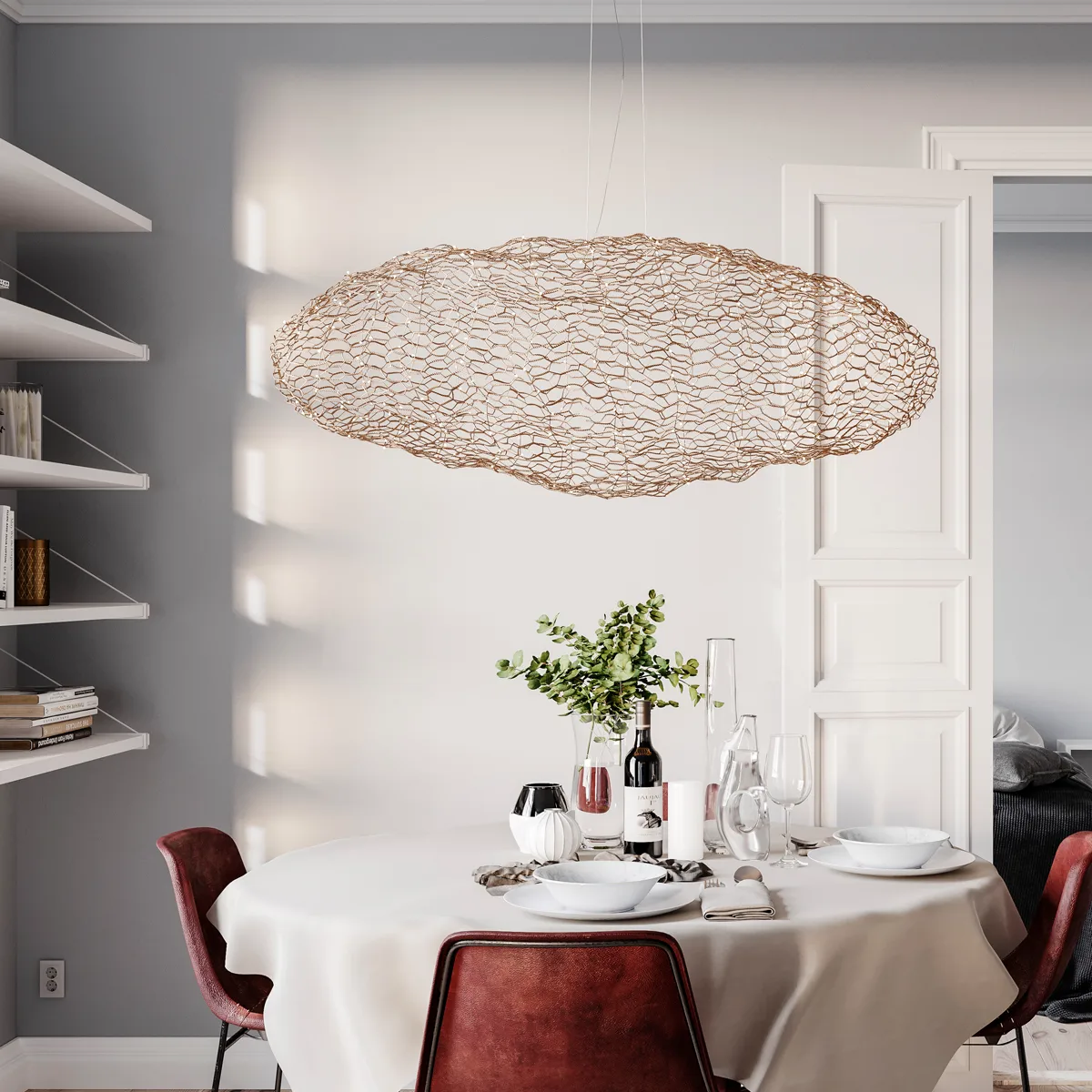 Hayden taklampa, Guldfärgad, 115 cm By Rydéns